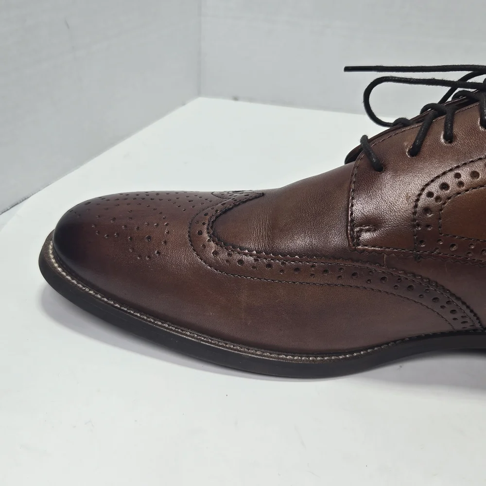 Florsheim Rucci Cognac Brown Wingtip Oxford Men's Dress Shoes Size 11 M